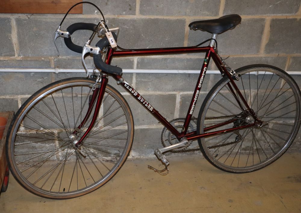 A vintage Claud Butler olympic racing bicycle